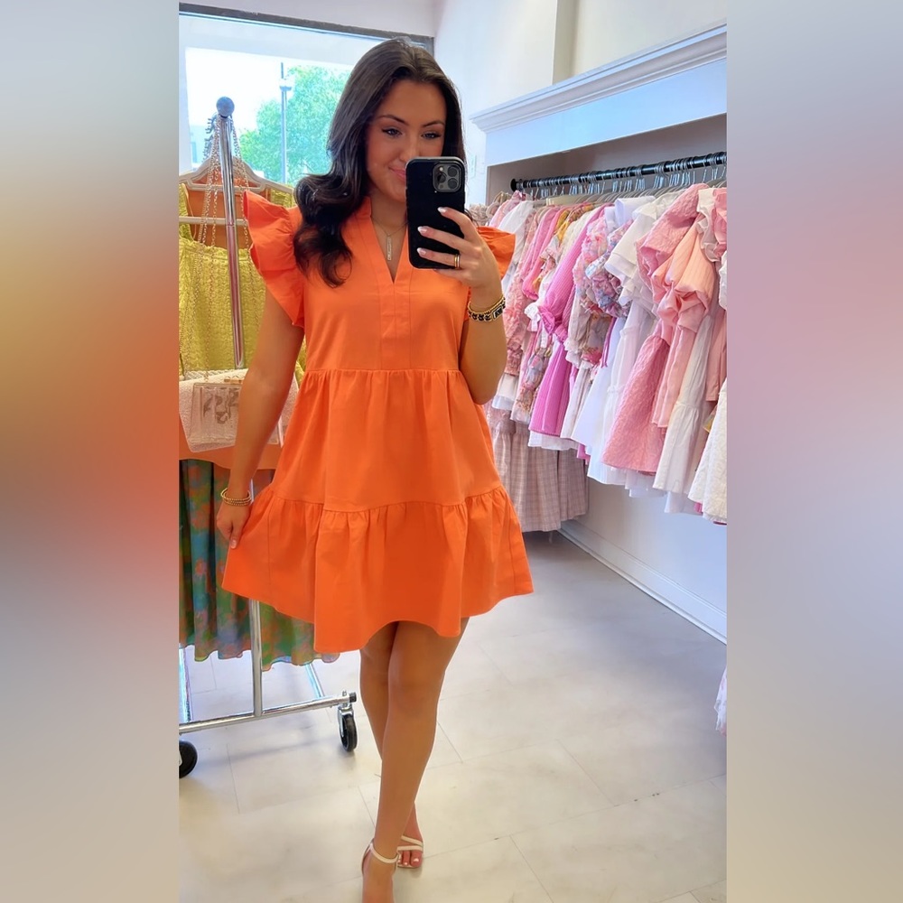 Sutton Dress-Orange